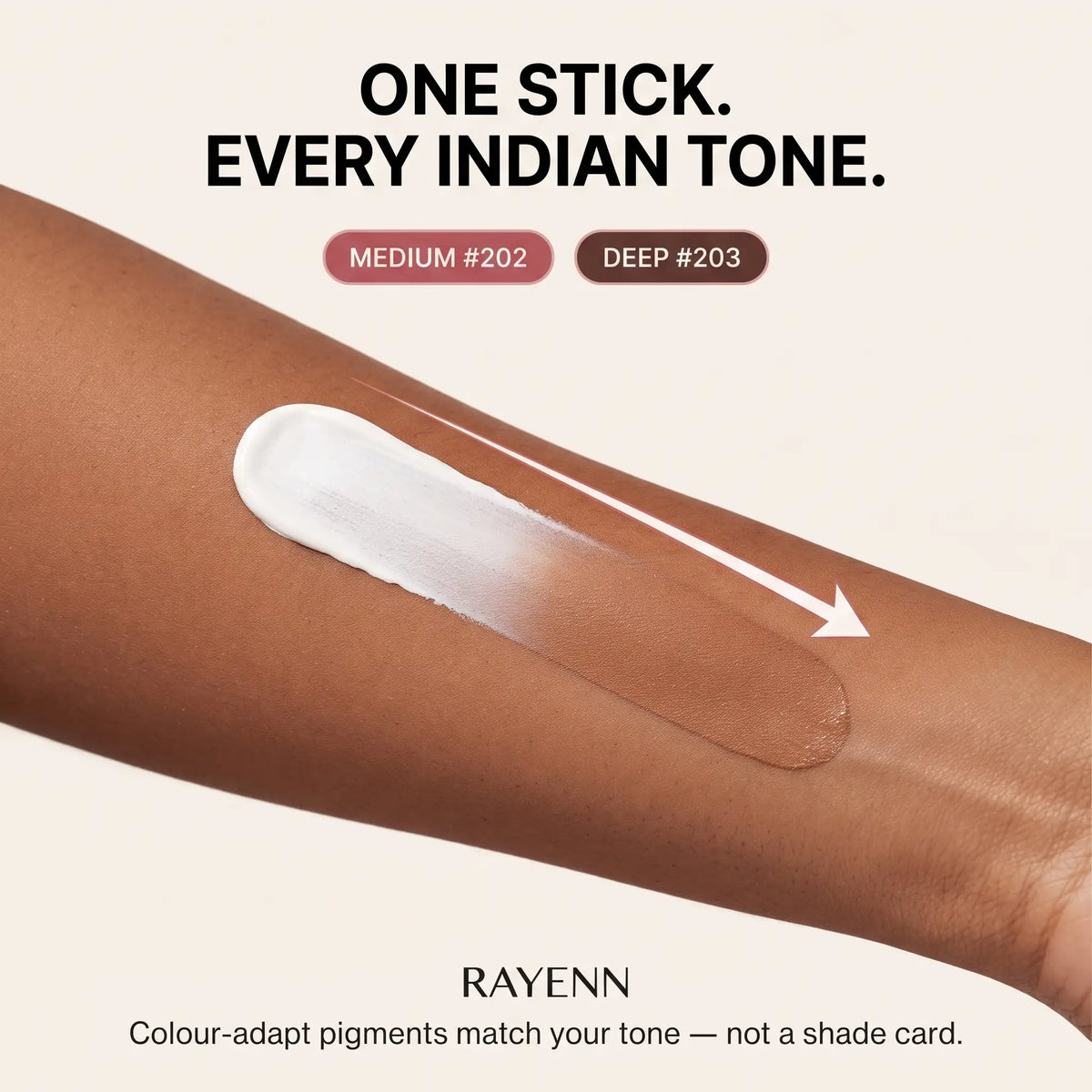 One stick every Indian tone — Medium 202 and Deep 203
